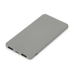 Подарочный набор с бутылкой для воды и повербанком С1, 5000 mAh, серый