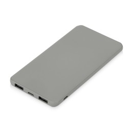 Подарочный набор c блокнотом С1, ручкой и повербанком 5000 mAh,  серый