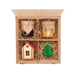 Подарочный набор «Decoration Deluxe» 2.0 с двумя видами варенья, натуральный