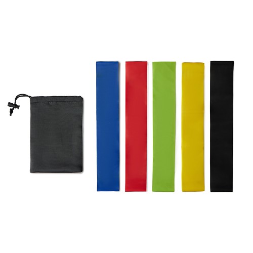 Набор спортивных резинок Crane, черный