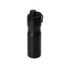Спортивный набор со стальной бутылкой и полотенцем «Advanced», черный