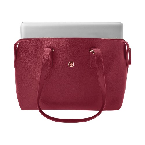 Сумка женская WENGER RosaElli с карманом для ноутбука 14", красная, полиэстер, 37 x29x19 см