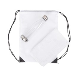 Спортивный набор с бутылкой и полотенцем «Beginner», белый