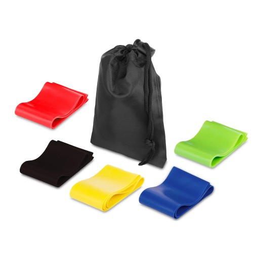 Набор спортивных резинок Crane, черный