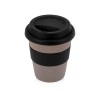 Стакан с силиконовой крышкой "Cafe", черный