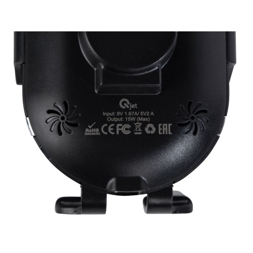 Автомобильное беспроводное зарядное устройство с датчиком "OptIQ Lite", 15 Вт, черный