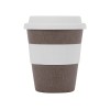 Стакан с силиконовой крышкой "Cafe", белый