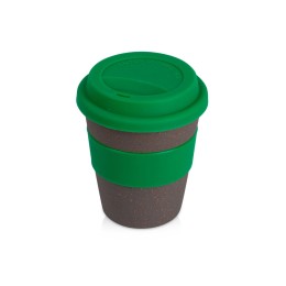 Стакан с силиконовой крышкой "Cafe", зеленый