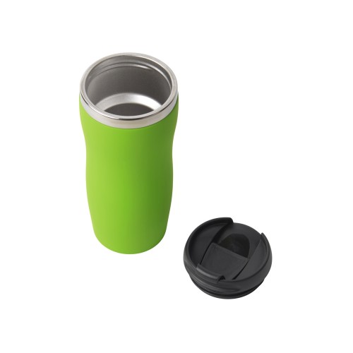 Термокружка "Double wall mug C1", soft touch, 350 мл, зеленое яблоко