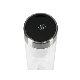 Стеклянный термос с индикатором температуры "Tapp", 500 мл, серебристый