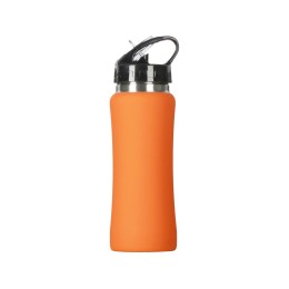 Бутылка для воды "Bottle C1", сталь, soft touch, 600 мл, оранжевый