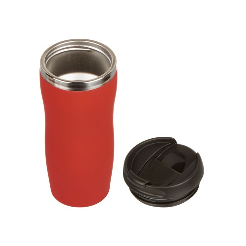 Термокружка "Double wall mug C1", soft touch, 350 мл, красный (Р)