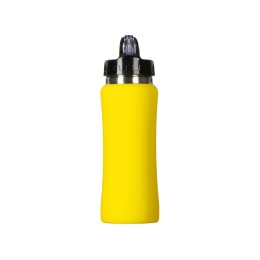 Бутылка для воды "Bottle C1", сталь, soft touch, 600 мл, желтый