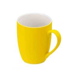 Кружка с покрытием soft-touch C1, желтый