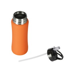 Бутылка для воды "Bottle C1", сталь, soft touch, 600 мл, оранжевый