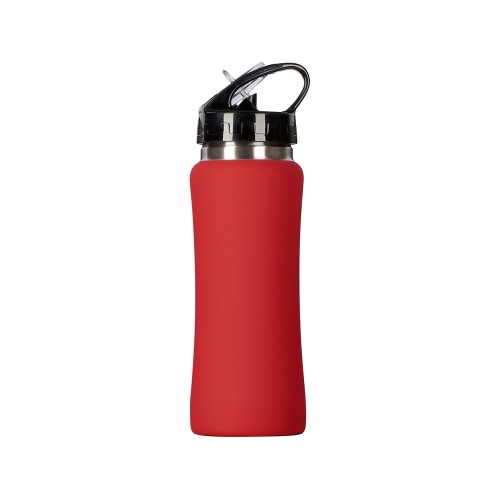 Бутылка для воды "Bottle C1", сталь, soft touch, 600 мл, красный