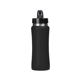 Бутылка для воды "Bottle C1", сталь, soft touch, 600 мл, черный