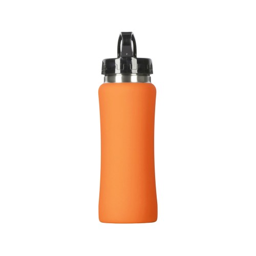 Бутылка для воды "Bottle C1", сталь, soft touch, 600 мл, оранжевый