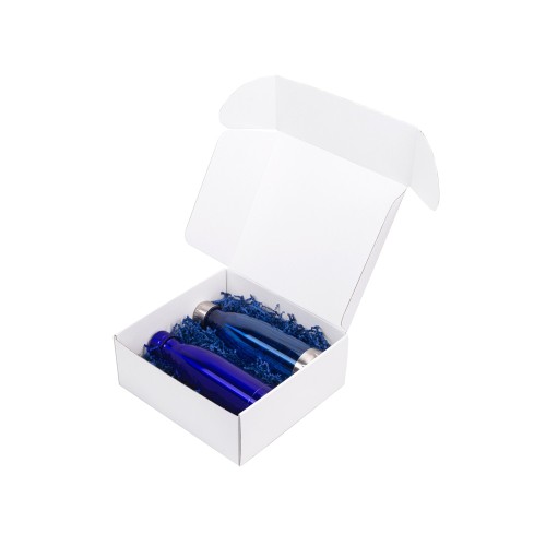Подарочный набор с термосом и бутылкой «Bottle set», синий