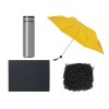 Подарочный набор с зонтом и термосом, желтый