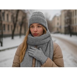 Подарочный набор  «Nordend», серый меланж