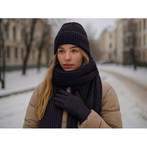 Подарочный набор  «Nordend», темно-синий меланж