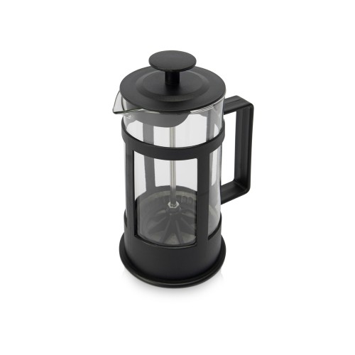 Подарочный набор с чаем, кружкой и френч-прессом "Чаепитие", черный