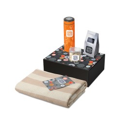 Подарочный набор «Re:y. Warm» с пледом, термосом и чаем