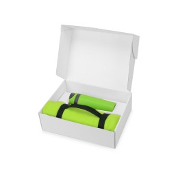 Подарочный набор Cozy с пледом и термокружкой, зеленый