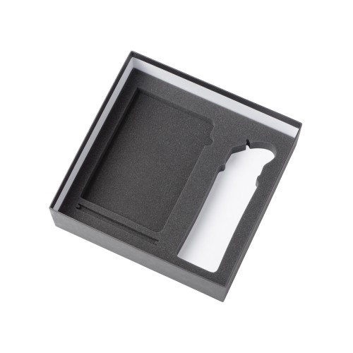 Подарочный набор c блокнотом C1, ручкой и бутылкой, серый