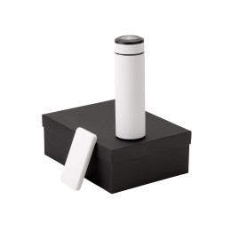 Подарочный набор с термосом и повербанком С2, белый