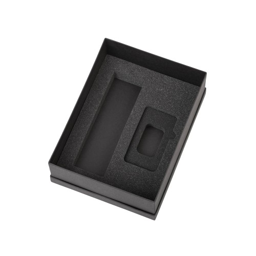 Подарочный набор с термосом и повербанком С1, темно-синий