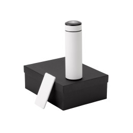 Подарочный набор с термосом и повербанком С1, белый