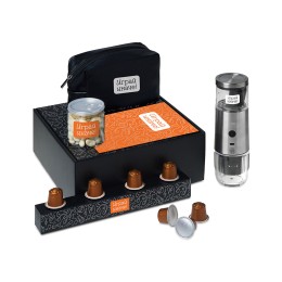 Подарочный набор «Re:y. Boost» с кофемашиной, капсулами и косметичкой