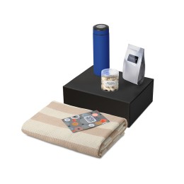 Подарочный набор «Re:y. Warm» с пледом, термосом и чаем