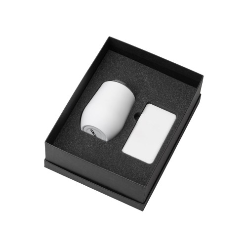 Подарочный набор с термокружкой и повербанком С2, 10000 mAh, белый