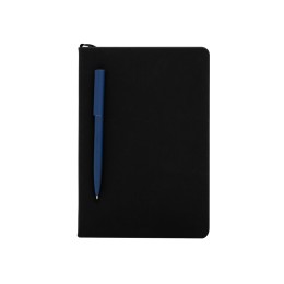 Подарочный набор с блокнотом С3, металлической ручкой и термосом, черный