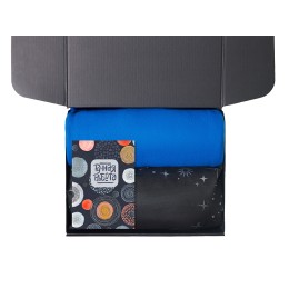 Подарочный набор с пледом, свечой и диффузором, синий