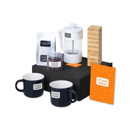 Подарочный набор «Re:y. Together»  с френчпрессом, кружками и дженгой