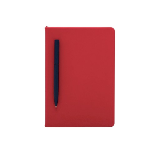 Подарочный набор с блокнотом С3, металлической ручкой и кружкой, красный