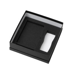 Подарочный набор с блокнотом С3, металлической ручкой и термокружкой, темно-синий