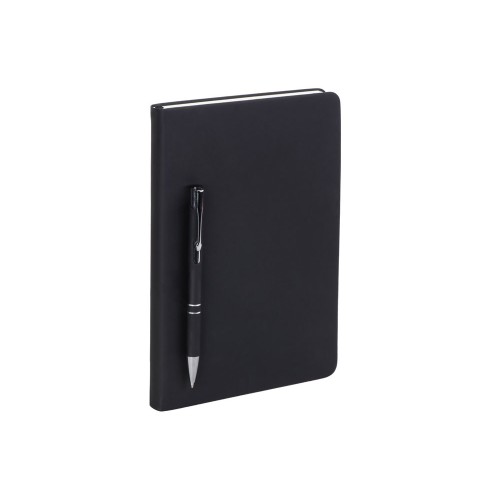 Подарочный набор с блокнотом С3, металлической ручкой и кружкой, черный