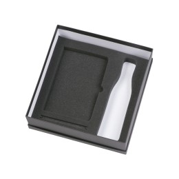 Подарочный набор c блокнотом C2, ручкой и термобутылкой, темно-синий