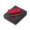 Подарочный набор c ручкой и повербанком 5000 mAh, красный