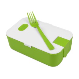 Подарочный набор с бутылкой для воды. блокнотом, ручкой и ланчбоксом, зеленое яблоко