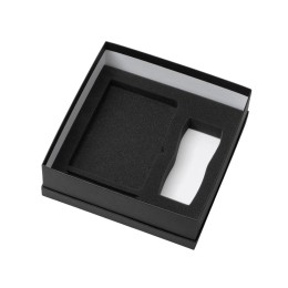 Подарочный набор с блокнотом С2, металлической ручкой и термокружкой, красный