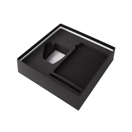 Подарочный набор с блокнотом С2, металлической ручкой и кружкой, серый