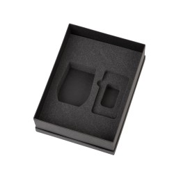 Подарочный набор с термокружкой и повербанком С2, 10000 mAh, темно-синий