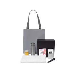 Подарочный набор «Re:f. Walk» с палантином, шоппером и термосом, белый