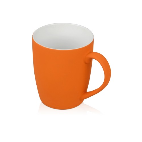 Подарочный набор с блокнотом С1, металлической ручкой и кружкой, оранжевый